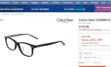  Gọng kính màu đen CK CalvinKlein (CK20551A chuẩn xịn). Gọng đẹp, độ mới cao. 
