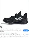  Giày thể thao mùa hè màu đen Adidas Climacool (EG4849)(Size 31 tương đương 18.5 đến 19cm) 
