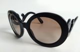  Kính râm nữ cổ điển màu đen PRADA. Kính đầm chắc đeo ôm chắc chắn. 