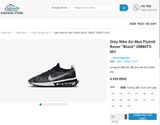  Giày thể thao Nike Air Max Flyknit (DM9073-001) màu đen ghi độ mới 90% (Size 37.5 tương đương 23.5cm) 