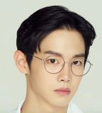  Gọng kính titanium màu bạch kim viền nâu VIEWMAP (VM1031 BRW) thương hiệu Hàn Quốc 