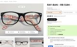  Gọng kính màu đen Rayban chuẩn xịn. Gọng kính nhiều năm tuổi. Gọng đẹp chất thời trang. 