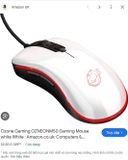  Combo hai chuột dây máy tinh chuyên chơi game Ozone neon và Delux M619 (Dây dài 1.8m và 1.5m). 