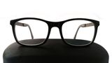  Gọng kính màu đen càng kim loại màu bạch kim Paul Heuman 