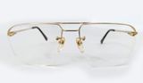  Gọng kính nửa viền mạ vàng 14k Bergamo thương hiệu của HOYA Nhật Bản 