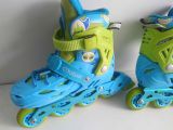  Patin màu xanh dành cho trẻ em Cougar size 31 co giãn 34. (Chân bé từ tầm size 28 29 vẫn đi tốt). 