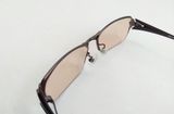  Gọng kính titanium nam nửa viền màu hun khói Bezel Eyes thương hiệu Nhật Bản. 