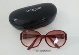  Kính râm nữ màu đỏ nâu Michel Klein chuẩn xịn. (Kính đẹp như mới). Kiểu dáng sang trọng, quý phái. 