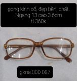  Gọng kính màu nâu dáng cổ điển chất hàng từ nước ngoài không rõ thương hiệu. 