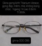  Gọng kính Titanium Verace, gọng đẹp, không bong chóc. 