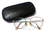  Gọng kính cổ điển Gucci. Gọng đẹp, chất, màu bạch kim có viền vân đá quý đẹp tinh tế. 