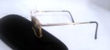  Gọng kính màu vàng tây titanium ESCHENBACH của Đức. Gọng nhiều năm tuổi, nhưng nước mạ siêu đẹp, không bai màu. 
