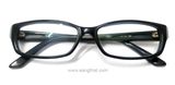  Gọng kính Rayban (Mã RB5272 5118) Gọng màu đen có chút xanh, tạo màu rất sang trọng 