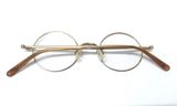  Gọng kính kiểu tròn (made in japan). Nước mạ màu vàng tây đẹp, không bai màu 