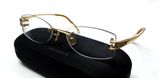  Gọng kính 3 mảnh màu vàng tây siêu đẹp Dixit Lunette của Pháp. 