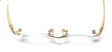  Gọng kính 3 mảnh màu vàng tây siêu đẹp Dixit Lunette của Pháp. 