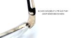  Gọng kính nửa viền màu bạch kim MaskBoss (made in japan) 