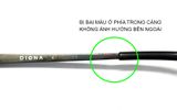  Gọng kính nửa viền màu hun khói titanium DIGNA của Paris Miki Nhật Bản 