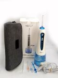  Tăm nước H2o Floss độ mới cao với 5 đầu bàn chải, túi vải đựng và sạc đi kèm 