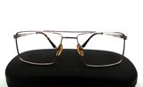  Gọng kính màu bạch kim hai cầu nam giới (Made in Italy) 