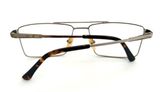  Gọng kính màu bạch kim hai cầu nam giới (Made in Italy) 