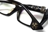  Gọng kính màu đen Chrome Heart (Bản Rep). Gọng đầm đeo ôm chắc, thiết kế tinh sảo. 