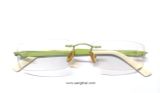  Gọng kính 3 mảnh màu xanh lá cây BlingBiro (Made in Austria). 