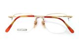  Gọng kính nửa viền màu vàng tây nhẹ Jaunty Mates nội địa Nhật Bản 