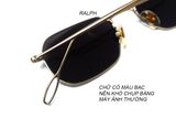  Kính râm màu vàng cát Ralph Lauren. Gọng đẹp như mới. Tròng rất đẹp, tí tẹo xước lông mèo. 