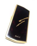  Gọng kính cổ titanium màu vàng tây nhẹ Kanda dạng gập gọn với hộp đi kèm. 