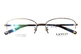  Gọng kính nửa viền màu đồng hun khói titanium Lanvin (Made in Japan)(Mới chưa sử dụng). 