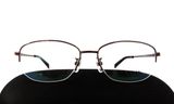  Gọng kính nửa viền màu đồng hun khói titanium Lanvin (Made in Japan)(Mới chưa sử dụng). 