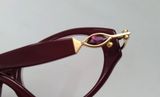  Gọng kính nữ mầu tím Daniel Swarovski (Made in Austria)(Màu cà tím). 