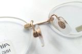  Gọng kính titanium 3 mảnh mạ vàng Hoya (Made in Japan)(Mới chưa sử dụng)(Màu vàng nhẹ). 