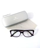  Gọng kính nữ màu tím đậm Swarovski (mới chưa sử dụng). 