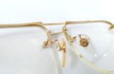  Gọng kính nửa viền mạ vàng 14k Bergamo thương hiệu của HOYA Nhật Bản 