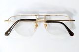  Gọng kính nửa viền mạ vàng 14k Bergamo thương hiệu của HOYA Nhật Bản 