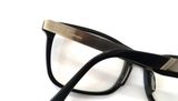  Gọng kính màu đen càng kim loại màu bạch kim Paul Heuman 