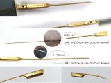  Kính râm titanium màu vàng tây Lapiz Sensible siêu nhẹ 