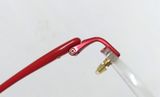  Gọng kính 3 mảnh màu đỏ cánh sen Credit mới chưa sử dụng. 