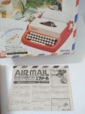  Máy đánh chữ màu đỏ trắng AIR MAIL nhiều năm tuổi của Nhật. 
