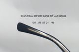  Gọng kính màu đen dáng vuông Gucci (Made in Italy). Gọng dáng rất chất lịch lãm 