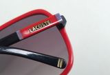  Kính râm nữ màu đỏ Lacoste chuẩn xịn. Kính đẹp, kiểu dáng vuông quý cô thời trang. 