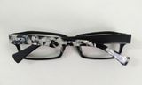 Gọng kính màu đen RECS làm thủ công từ Nhật Bản. Gọng đầm, đeo ôm chắc chắn. 