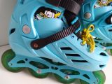  Patin màu xanh Cougar chất lượng size 35 co giãn 38. Giày lành lặn không nứt vỡ, bánh xe đẹp, độ bền cao. 