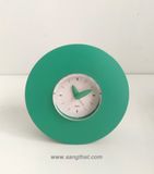  Đồng hồ để bàn hình tròn cổ điển nhiều năm tuổi màu xanh ngọc bích EPIFA (MADE IN JAPAN) 