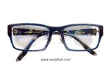  Gọng kính màu xanh tím than Leo thương hiệu Zoff. 