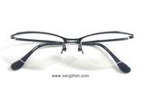  Gọng kính titanium nửa viền màu đen Charmant Aqualiberty (AQ22509 BK)(Đẹp như mới). 