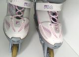  Giày patin màu bạc hồng Fila  size 35 co giãn 38 chuẩn xịn 