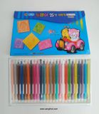  Bộ màu sáp 24 màu thương hiệu Puppy World của Hàn Quốc. 